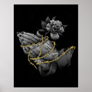 Poster Mãos de Oração