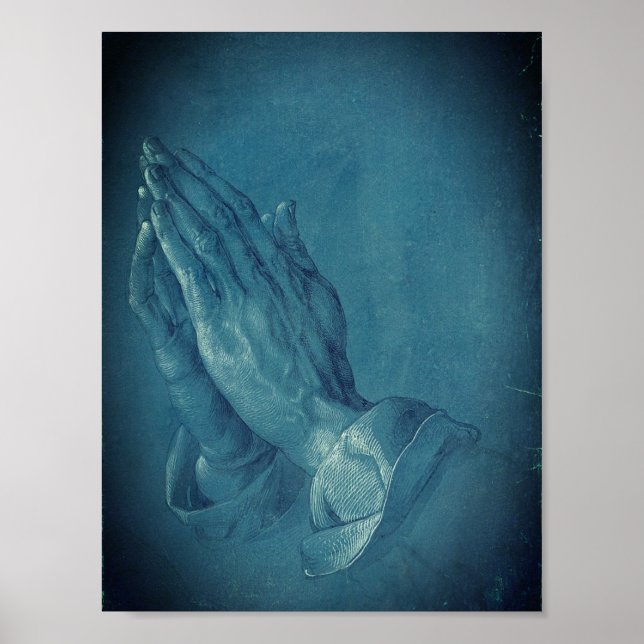 Poster Mãos de Oração (por Dürer) (Frente)