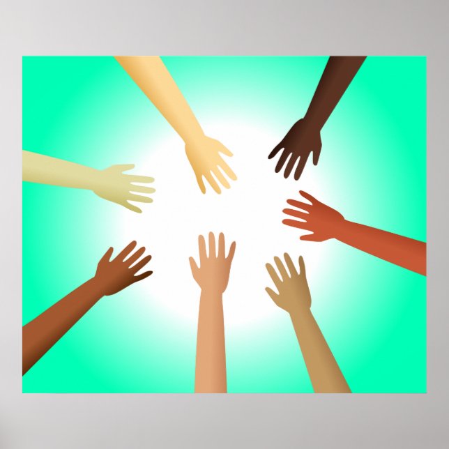 Poster Mãos Diversas (Frente)