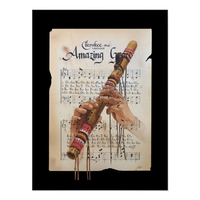 Pôster Mãos do Criador de Música (Frente)