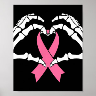 Poster Mãos do Skeleton Segurando Fita Halloween Figurume