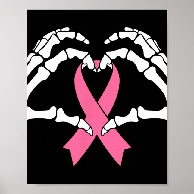 Poster Mãos do Skeleton Segurando Fita Halloween Figurume (Frente)