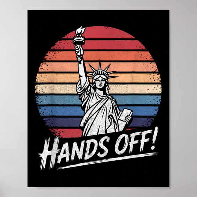 Poster Mãos Fora Da Estátua Da Resistência À Liberdade (Frente)