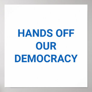 POSTER MÃOS FORA DA NOSSA DEMOCRACIA