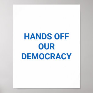 POSTER MÃOS FORA DA NOSSA DEMOCRACIA
