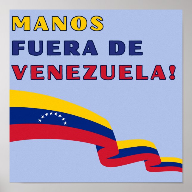 Poster Mãos Fora da Venezuela (Frente)