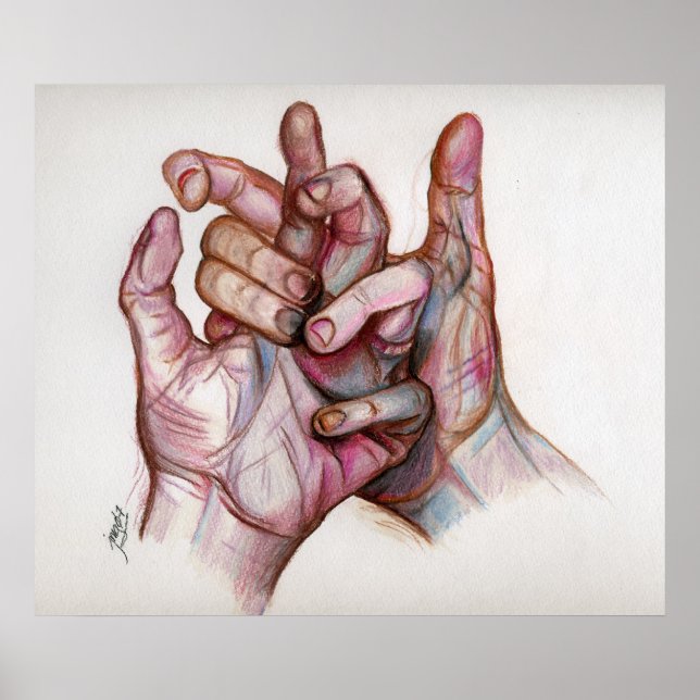 Poster mãos interligadas (Frente)
