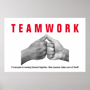 Poster Mãos Motivacionais de Cotação Inspiracional de