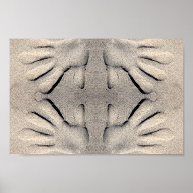 Pôster Mãos nas areias (Frente)