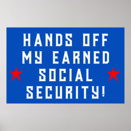 Poster Mãos Para Fora Da Minha Segurança Social