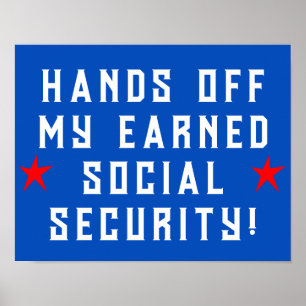 Poster Mãos Para Fora Da Minha Segurança Social
