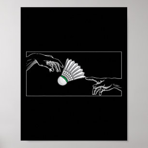 Poster Mãos Para Os Jogadores De Badminton Para Badminto