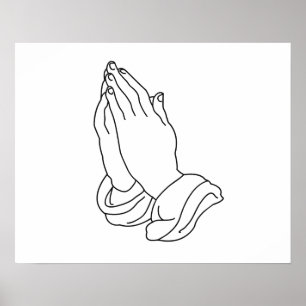 Poster Mãos Praying