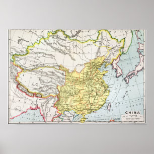PÔSTER MAP: CHINA, 1910