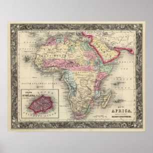 Poster Map Of Africa