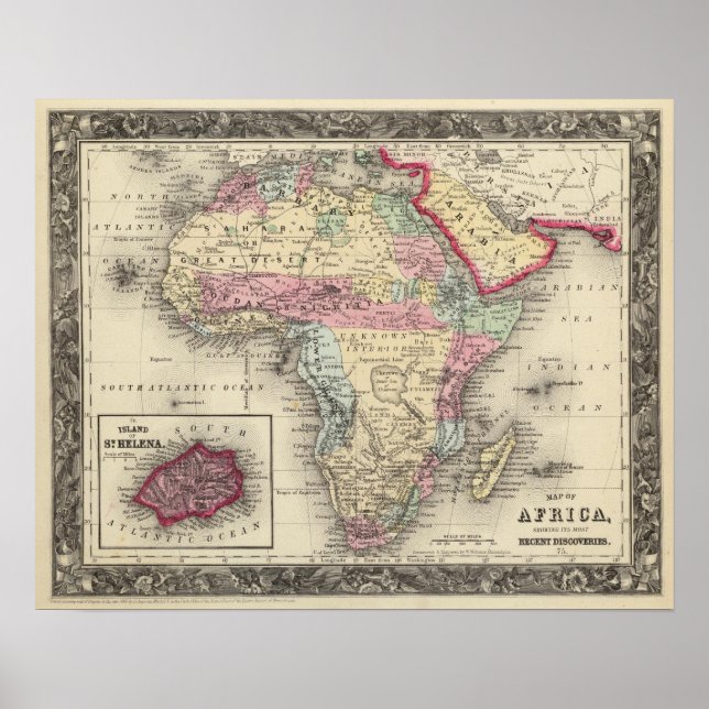 Poster Map Of Africa (Frente)