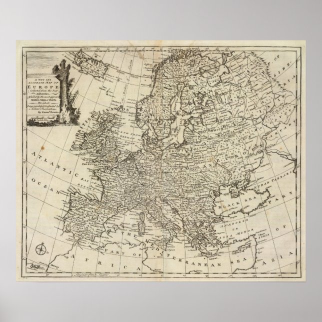 Pôster Map of Europe 3 (Frente)