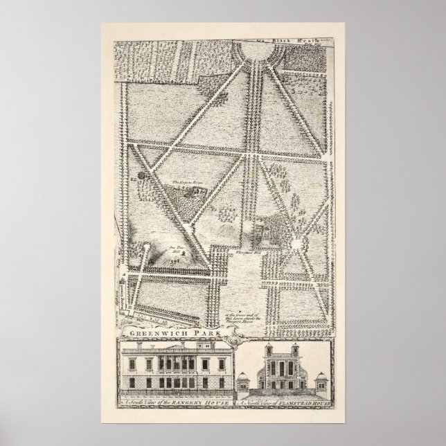 Poster Map of Greenwich Park (Frente)