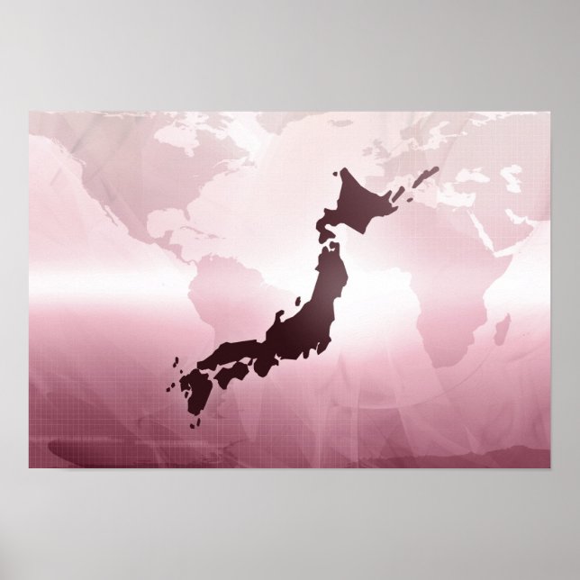 Poster Map of Japan (Frente)