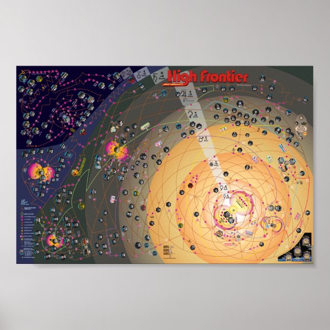 Poster Map, segundo Edition High Frontier Coloniza (Frente)