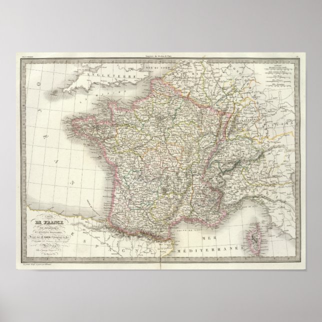 Poster Mapa 2 do Atlas France (Frente)