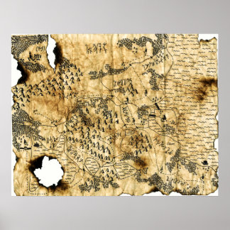 Pôster Mapa 6 do Reino Esquecido