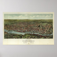 Mapa Aéreo de Manayunk Wissahickon Roxborough PA