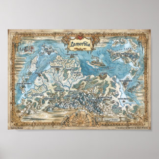 Poster Mapa anotado da Lamordia