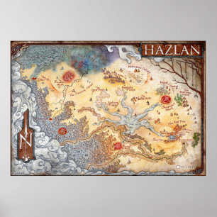 Poster Mapa anotado de Hazlan (Ravenloft)
