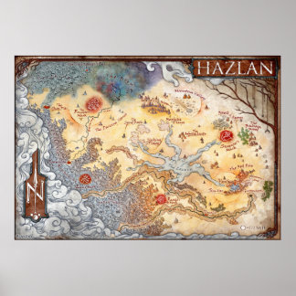 Poster Mapa anotado de Hazlan (Ravenloft)