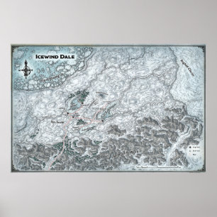 Poster Mapa anotado de Icewind Dale