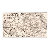 Mapa Antigo de Yosemite 1876