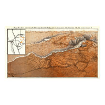 Mapa Antigo do Parque Nacional de Yosemite 1928