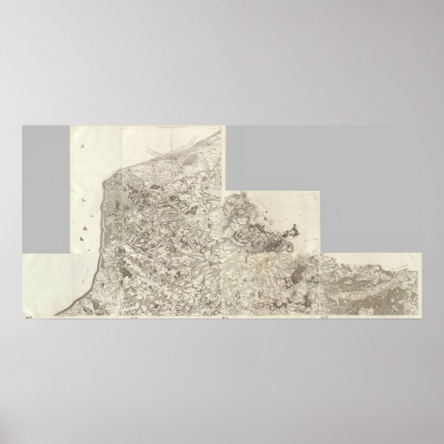 Poster Mapa composto da França 10 (Frente)