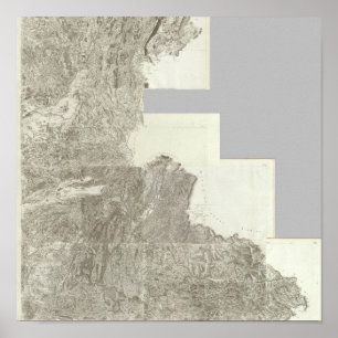 Pôster Mapa composto de France 4