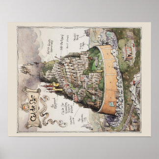 Poster Mapa Cul de Sac e Locais Adjacentes