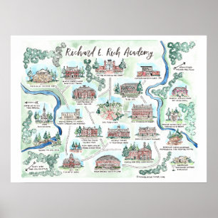 Poster Mapa da Academia Richard E Rich