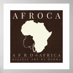 Poster Mapa da África