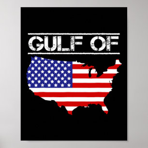 Poster Mapa Da América Do Golfo Dos Estados Unidos