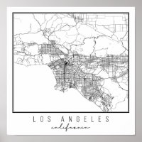 Mapa da Califórnia em Los Angeles