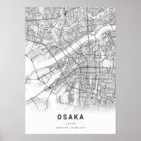 Mapa da Cidade da Cartografia de Osaka