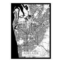 Mapa da Cidade de Adelaide Austrália