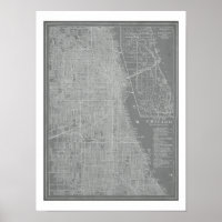 Mapa da cidade de Chicago
