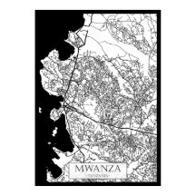 Mapa da Cidade de Mwanza Tanzânia