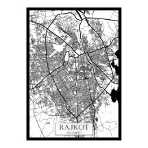 Mapa da Cidade de Rajkot Gujarat