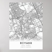 Mapa da cidade de Riyadh