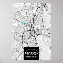 Poster Mapa da Cidade do Fornecimento + Localização