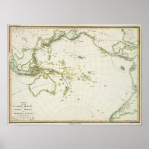Pôster mapa da cintura do vulcão