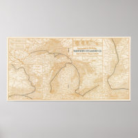 Mapa da empresa de vapor de norte