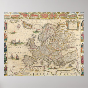 Poster Mapa da Europa 6